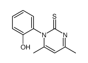 1-(2-hydroxyphenyl)-4,6-dimethylpyrimidine-2-thione结构式