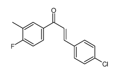 3-(4-chlorophenyl)-1-(4-fluoro-3-methylphenyl)prop-2-en-1-one结构式