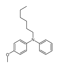N-hexyl-4-methoxy-N-phenylaniline Structure