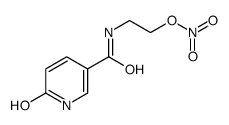 2-[(6-oxo-1H-pyridine-3-carbonyl)amino]ethyl nitrate结构式