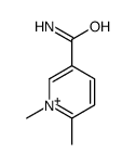 1,6-dimethylpyridin-1-ium-3-carboxamide结构式