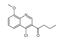 1-(4-CHLORO-8-METHOXYQUINOLIN-3-YL)BUTAN-1-ONE structure