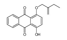 1-hydroxy-4-(2-methylidenebutoxy)anthracene-9,10-dione结构式