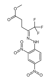(Methyl 4-(2-(2,4-dinitrophenyl)hydrazono)-5,5,5-trifluoropentanoate structure