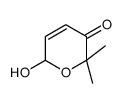 2-hydroxy-6,6-dimethyl-2H-pyran-5-one结构式