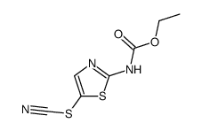 2-Thiazolecarbamic acid,5-thiocyanato-,ethyl ester (6CI)结构式