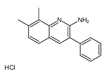 2-Amino-7,8-dimethyl-3-phenylquinoline hydrochloride Structure