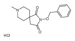 8-methyl-2-phenylmethoxy-2,8-diazaspiro[4.5]decane-1,3-dione,hydrochloride Structure