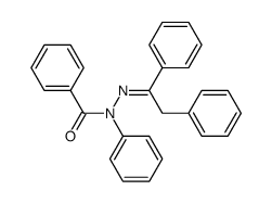 N'-(1,2-diphenylethylidene)-N-phenylbenzohydrazide结构式