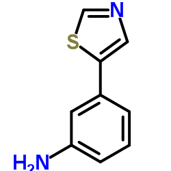 3-(1,3-Thiazol-5-yl)aniline结构式