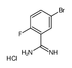 5-BROMO-2-FLUORO-BENZAMIDINE HYDROCHLORIDE structure
