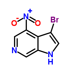 3-Bromo-4-nitro-1H-pyrrolo[2,3-c]pyridine structure