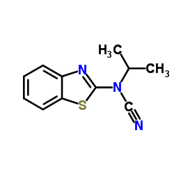 Cyanamide, 2-benzothiazolyl(1-methylethyl)- (9CI)结构式