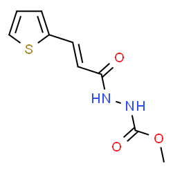 methyl 2-[3-(2-thienyl)acryloyl]hydrazinecarboxylate Structure