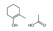 acetic acid,2-methylcyclohexen-1-ol Structure
