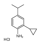 2-Cyclopropyl-4-isopropylaniline hydrochloride (1:1) Structure