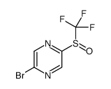 2-Bromo-5-[(trifluoromethyl)sulfinyl]pyrazine结构式