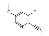 3-Fluoro-5-methoxy-2-pyridinecarbonitrile结构式