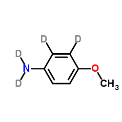 4-Methoxy(2,3-2H4)aniline Structure