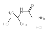 2-Amino-N-(2-hydroxy-1,1-dimethylethyl)acetamide hydrochloride结构式