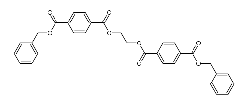1,2-bis-(4-benzyloxycarbonyl-benzoyloxy)-ethane结构式