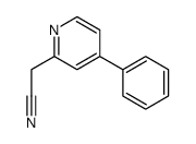 2-(4-phenylpyridin-2-yl)acetonitrile Structure