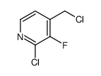 2-Chloro-4-(chloromethyl)-3-fluoropyridine结构式