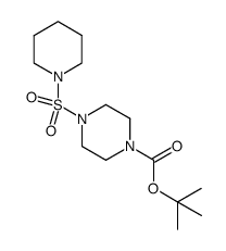 tert-butyl 4-(piperidin-1-ylsulfonyl)piperazine-1-carboxylate结构式