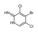 4-溴-3,5-二氯吡啶-2-胺结构式