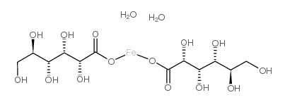 Ferrous gluconate dihydrate Structure