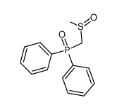 (methylsulfinylmethyl)diphenylphosphane oxide结构式