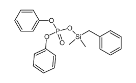 (benzyldimethylsilyl)diphenylphosphate结构式