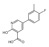 5-(4-fluoro-3-methylphenyl)-2-oxo-1H-pyridine-3-carboxylic acid结构式