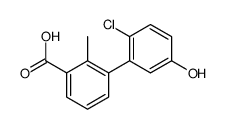 3-(2-chloro-5-hydroxyphenyl)-2-methylbenzoic acid结构式