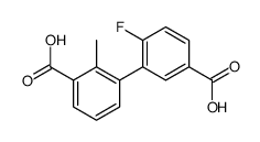 3-(5-carboxy-2-fluorophenyl)-2-methylbenzoic acid Structure