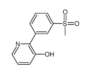 2-(3-methylsulfonylphenyl)pyridin-3-ol结构式