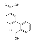 4-chloro-3-[2-(hydroxymethyl)phenyl]benzoic acid结构式