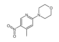 4-{5-nitro-4-methyl-2-pyridinyl}morpholine结构式