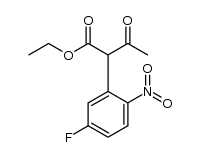 ethyl 2-(5-fluoro-2-nitrophenyl)-3-oxobutanoate结构式