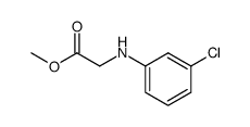 (3-chloro-phenylamino)-acetic acid methyl ester Structure