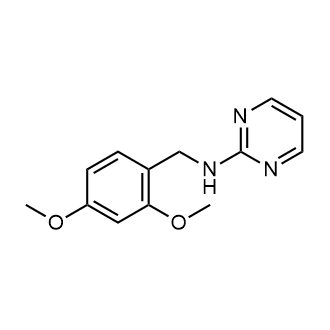 n-[(2,4-dimethoxyphenyl)methyl]pyrimidin-2-amine Structure