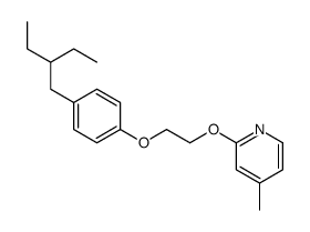 2-[2-[4-(2-ethylbutyl)phenoxy]ethoxy]-4-methylpyridine Structure