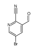 5-Bromo-3-formyl-2-pyridinecarbonitrile结构式