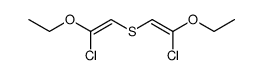 bis-(2-chloro-2-ethoxy-vinyl)-sulfane结构式