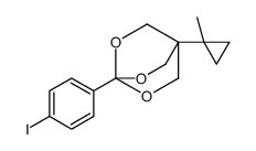 4-(4-iodophenyl)-1-(1-methylcyclopropyl)-3,5,8-trioxabicyclo[2.2.2]octane Structure