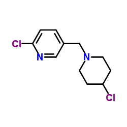 2-Chloro-5-[(4-chloro-1-piperidinyl)methyl]pyridine结构式