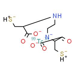 technetium Tc 99m-ethylenedicysteine structure