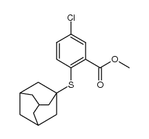 methyl 2-(1-adamantylthio)-5-chlorobenzoate Structure
