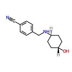 (1R,4R)-4-[(4-Hydroxy-cyclohexylamino)-Methyl]-benzonitrile结构式