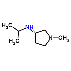 (3S)-N-Isopropyl-1-methyl-3-pyrrolidinamine结构式